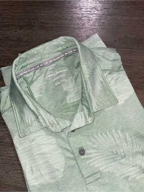 Tommy Bahama Men's Sz 2XL IslandZone Light Green Polo Shirt